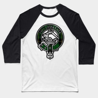 Clan Wallace Hunting Tartan Crest Baseball T-Shirt